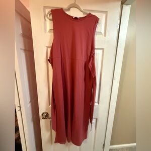 Zara Midi Dress in Rich Pink